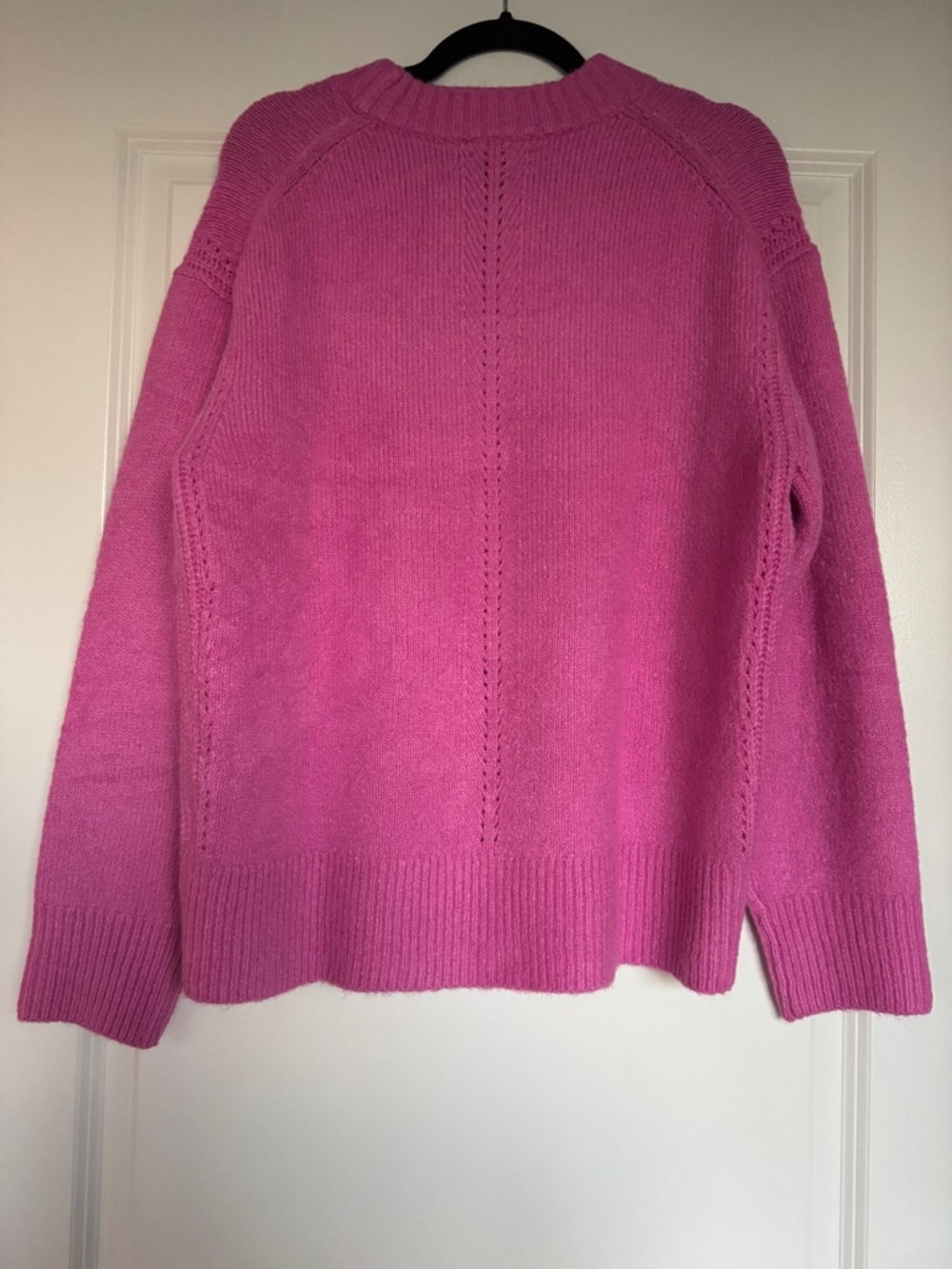 NWT! J. Crew Women’s Relaxed crewneck pullover light petunia pointelle size XS - Picture 9 of 12